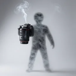 Human figure made of smoke, Canon EOS R3, f/1.4, ISO 200, 1/160s, 8K, RAW, unedited