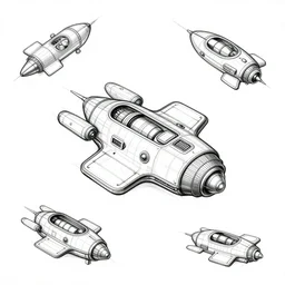 spaceship sketches
