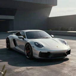 concept art of a futuristic Porsche, unreal engine