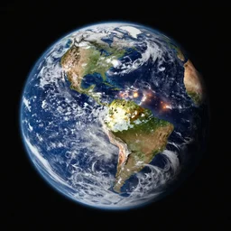 the earth exploding as seen from the moon,