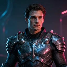 henry cavill portrait, dystopia core, apocalyptic, armor, warrior, dramatic, sharp focus, fiction, neon, fantasy, hyper detailed, digital art, trending in artstation, cinematic lighting, studio quality, smooth render, unreal engine 5 rendered, octane rendered, art style and nixeu and wlop and krenz cushart