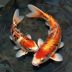 hyper realistic traditional japanese illustration of a koi fish in the style of austin osman spare, wayne barlowe, gustav moreau, goward, gaston bussiere and roberto ferri, santiago caruso, bouguereau, klimt, saturno butto, sorayama. occult art, alchemical diagram