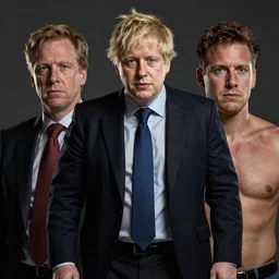 Boris Johnson with Travis barkers body, realistic artstyle, wide shot, dramatic lighting, octane render, hyperrealistic, high quality, highly detailed, HD, beautiful, cinematic, 8k, unreal engine, facial accuracy, symmetrical