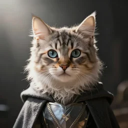 Jedi knight kitten turning to the dark side