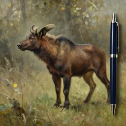 minotaur, ballpoint pen, by isaac levitan, hyperrealistic
