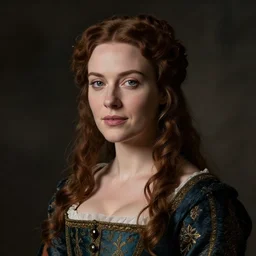 photographic portrait of a beautiful english renaissance female, studio lighting, ultra high definition