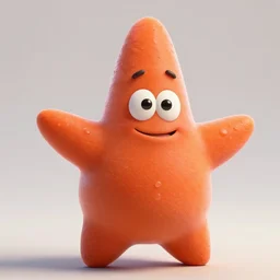 friendly adorable orange starfish, smooth, character design by mark ryden and pixar and hayao miyazaki, sharp focus, concept art, intricate detail, cinematic lighting, hyperrealistic, 8 k