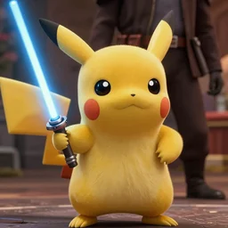 film still from star wars danny devito as pikachu