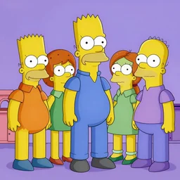 the simpsons. the future. by rembrandt 1 6 6 7, illustration