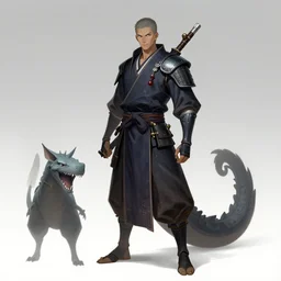 samurai yokai cyberpunk kaiju shaman, character concept art by peter mohrbacher and andreas rocha and michael whelan and craig mullins and ross tran and wlop and caravaggio