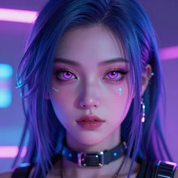 Beautiful Cyberpunk girl face, closeup shot, 4k, artstation, artstationHD, trending, masterpiece, digital art