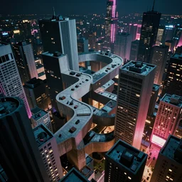 detailed!! by carl gustav carus!!, abandoned escherian impossible non - euclidian city, twisting winding impossible mc echer architecture, the city that never was, 8 k resolution, neon, smooth, sharp focus, 3 5 mm film, dramatic lighting, matte painting