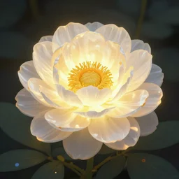 A beautiful looking glowing flower, digital art