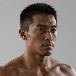 dark skinned japanese man, extreme detail, octane render, artstation, unreal engine