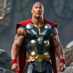 Dwayne Johnson as Thor 4k detail