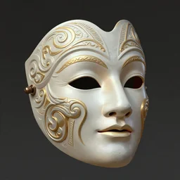 floating thespian mask, face, detailed, intricate, elegant, highly detailed, digital painting, artstation, concept art, smooth, sharp focus, illustration, art by Krenz Cushart and Artem Demura and alphonse mucha