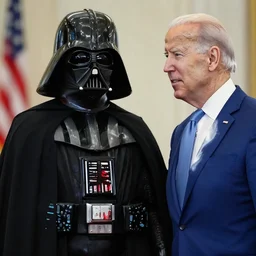 Darth vader follows joe biden