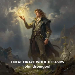 an awesome digital painting of john dromgool in the style of fantasy, surrealism, magic realism