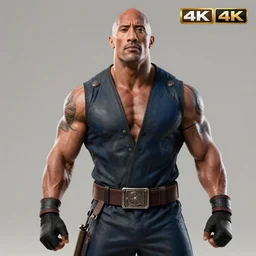 Dwayne Johnson I’m mortal kombat 4K detailed super realistic