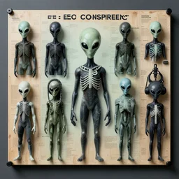 alien conspiracy board about humans