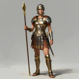 a female roman centurion, concept art