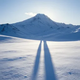 the first snow on a young earth, majestic landsacpe, long shadows, glowing silhouette, still frame from the voyage of time movie by terrence malick with cinematogrophy of christopher doyle with art direction of giger, arri alexa, ultra wide anamorphic lens flares, 8 k