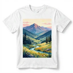Breathtaking nature inspired digital art tshirt trending on redbubble, masterpiece