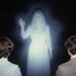 energy photography, auras, a 1 9 7 7 photo of a seance captures a ghostly apparition