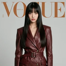 ektachrome, youthful asian demure, exquisite features, feminine cut, frontiers in flight leather suit unilever brand, lisa tesch vogue fashion shoot