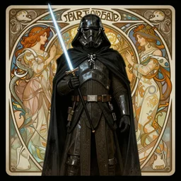 star wars, dark fantasy, intricate, elegant, highly detailed, digital painting, artstation, concept art, matte, sharp focus, illustration, art by artgerm and alphonse mucha