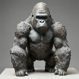 a gorilla statue by arad, ron