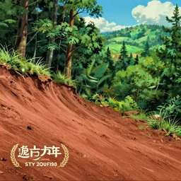 lush forest with reddish clay soil, trending on artstation, top 1 0 most beautiful photographs, award winning fantasy concept art, background of a studio ghibli film