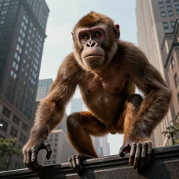 big monkey terrorizing new york city