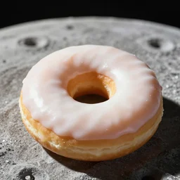 donuts on the moon, sunlight, f - stop, high quality photography,