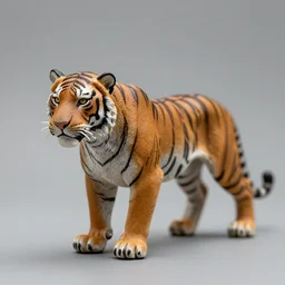 photo realistic miniature sabretooth tiger house cat sabertooth, detail, featured