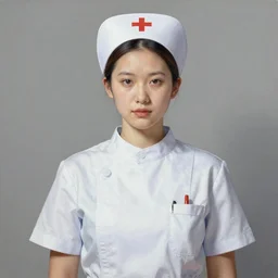 a nurse with a hood on and short sleeves, Matte painting , detailed painting, greg rutkowski