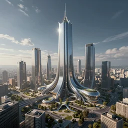 future city, in the style of piotr białczak, epic cinematic wide shot, amazing detail