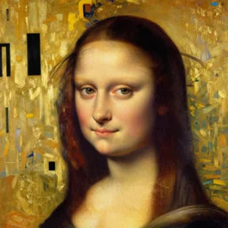 finished portrait of a beautiful womans face, by john singer sargent!!!!, william adolphe bouguereau, waterhouse, craig mullins, ruan jia, gustave klimt, mona lisa, background, bold color, yellow, gold leaf