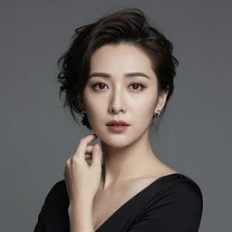 a portrait of an elegant lady, creative commons