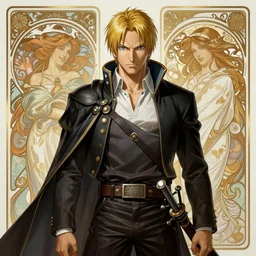 Roy Mustang from Fullmetal Alchemist, fantasy, intricate, elegant, highly detailed, digital painting, artstation, concept art, matte, sharp focus, illustration, art by Artgerm and Greg Rutkowski and Alphonse Mucha