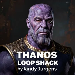 Portrait of Thanos loan shark by Mandy Jurgens