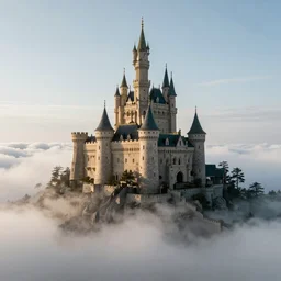 a castle on top of a cloud