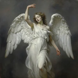 J C Leyedecker painting of a zombie angel