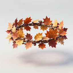 autumnal crown, object design, 3 d model, fantasy, highly detailed, trending on artstation, concept art, sharp focus, illustration