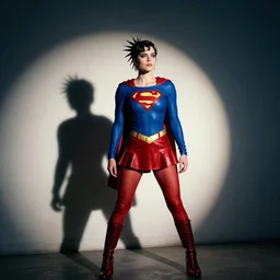 supergirl as a raver / punk