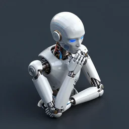 isometric octane render of a thinking machine