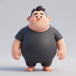 cute lil notorious b. i. g. character, 3 d pixar character, intricate and detailed, smooth sharp edges