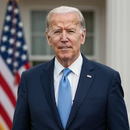 a portrait photograph of an American politician, DSLR photography