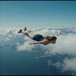 For in dreams we enter a world that is entirely our own. Let them swim in the deepest ocean, or glide over the highest cloud, VHS video, art, realistic, HDR, 8K