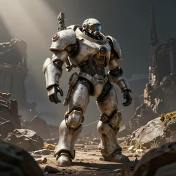 space marine, solarpunk